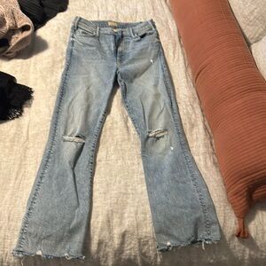 Mother The Hustler cropped jeans